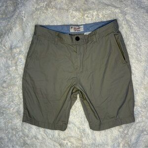 Penguin casual button shorts tan waist 32 inseam 10”